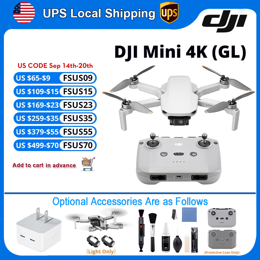 Travel Accessories Long Flight - Drone DJI Mini 4K com Acessório