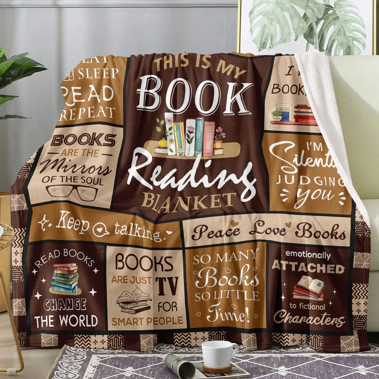 Manta para amantes de livros – - Travel Accessories Ideas avaliação e preço