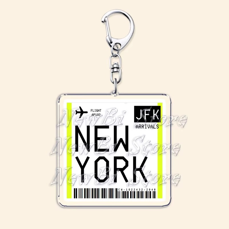 Chaveiro de bilhete de avião e - Travel Accessories Jewelry avaliação e preço